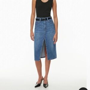 Denim Forum The '90s Halle Jean Skirt